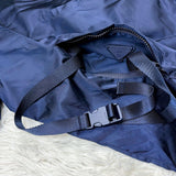 Prada, Baltic Blue (Navy), Size XL, Men's Re-Nylon Packable Rain Jacket, Re-Nylon, XL, Baltic Blue (Navy)