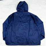 Prada, Baltic Blue (Navy), Size XL, Men's Re-Nylon Packable Rain Jacket, Re-Nylon, XL, Baltic Blue (Navy)