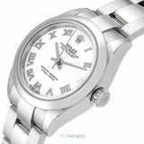 Vintage Rolex Datejust 279160 Silver Dial Roman Numerals Stainless Steel Watch