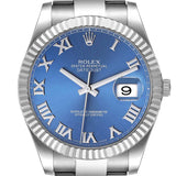 Rolex Datejust 41 126334 Azzurro med blå urskive og tofarvet design til mænd