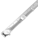 Rolex 16234 Datejust Härerauer – P-Serie, wäisst Zifferblat, Stréchindexen, Edelstol