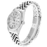Rolex 16234 Datejust Härerauer – P-Serie, wäisst Zifferblat, Stréchindexen, Edelstol