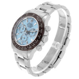 Rolex Daytona 116506A Herrenuhr aus Platin mit eisblauem Diamantzifferblatt