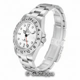 Vintage Rolex Explorer II 16570 White Dial Stainless Steel GMT Men’s Watch