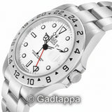 Vintage Rolex Explorer II 16570 White Dial Stainless Steel GMT Men’s Watch
