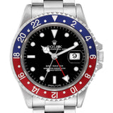 Rolex 16700 GMT Master I Härerauer – Rout/blo Lünett, N-Serie