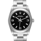 Rolex Oyster Perpetual 77080 Black Dial Stainless Steel Watch