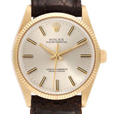 Rolex Oyster Perpetual 1005/8 Champagne Dial 14K Gold Men’s Vintage Watch
