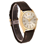 Rolex Oyster Perpetual 1005/8 Champagne Dial 14K Gold Men’s Vintage Watch