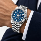 Reloj Rolex Sky-Dweller 336934 para hombre, esfera azul Jubilee