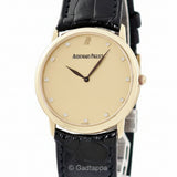 Vintage AUDEMARS PIGUET Jules Audemars Ultra Slim 14894BA/O/0002 TO244146 18K Yellow Gold with Genuine Diamonds