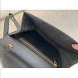 Christian Dior Black Leather Handle Bag 3D CD Logo Lock
