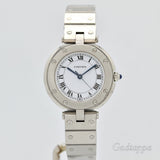 Cartier Santos Quartz White Dial Ladies Watch - Pre-owned