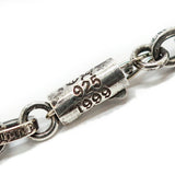 Chrome Hearts, Silver, 20 Inches, Chrome Hearts Jewelry Paper Chain Necklace, SV925 Sterling Silver / 14K Gold, 51cm, Silver