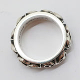 Chrome Hearts, Silver, Size 18, Chrome Hearts Jewelry Eternity Vine Band Ring, SV925 Sterling Silver, 8mm, Silver