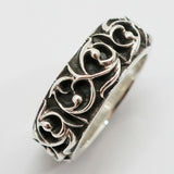 Chrome Hearts, Silver, Size 18, Chrome Hearts Jewelry Eternity Vine Band Ring, SV925 Sterling Silver, 8mm, Silver