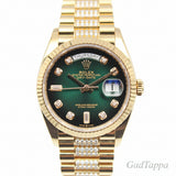 Rolex Day-Date 36 128238A Green Ombre ROLEX Used Watch - Pre-owned