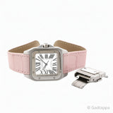 Cartier Santos 100 MM W20126X8 Silver Dial Women's Watch - Pre-owned