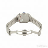 Cartier Santos de Watch MM W4SA0006 Blue Dial Men's Watch - Pre-owned