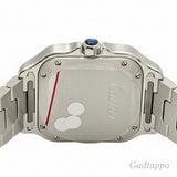 Cartier Santos de Watch MM W4SA0006 Blue Dial Men's Watch - Pre-owned