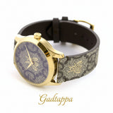 GUCCI G-TIMELESS Brown Leather Strap Women's Watch YA1264068A